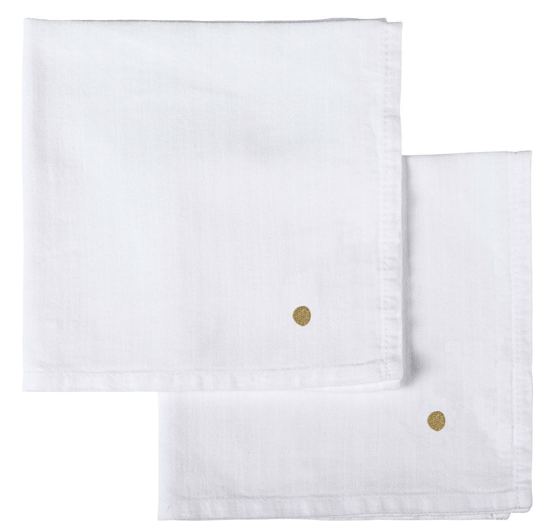 napkin linen and cotton marcel milk 